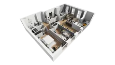4 pokoje, mieszkanie 85,85 m², piętro 3, oferta nr A/88, Esencja, Gdańsk, Śródmieście, Dolne Miasto, ul. Kamienna Grobla / Jałmużnicza