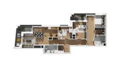 4 pokoje, mieszkanie 91,50 m², piętro 4, oferta nr B1/39, Zajezdnia Motława, Gdańsk, Śródmieście, Dolne Miasto, ul. Kurza