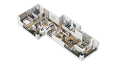 4 pokoje, mieszkanie 91,50 m², piętro 4, oferta nr B1/39, Zajezdnia Motława, Gdańsk, Śródmieście, Dolne Miasto, ul. Kurza