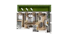 4 pokoje, mieszkanie 83,08 m², parter, oferta nr B2/2, Zajezdnia Motława, Gdańsk, Śródmieście, Dolne Miasto, ul. Kurza
