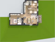 4 pokoje, mieszkanie 74,12 m², parter, oferta nr B3/1, Gdańskie Zacisze, Gdańsk, Kokoszki, ul. Bysewska