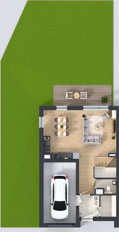1 pokój, mieszkanie 132,01 m², parter, oferta nr D1/1, Gdańskie Zacisze, Gdańsk, Kokoszki, ul. Bysewska