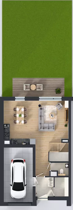 1 pokój, mieszkanie 132,01 m², parter, oferta nr D2/1, Gdańskie Zacisze, Gdańsk, Kokoszki, ul. Bysewska