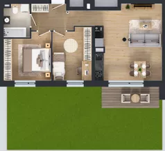 3 pokoje, mieszkanie 56,73 m², parter, oferta nr A/4, Osiedle Warszawska - etap IV, Gdańsk, Ujeścisko-Łostowice, Ujeścisko, ul. Warszawska