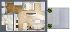 1 pokój, mieszkanie 34,58 m², piętro 1, oferta nr G/66, DOKI Living - etap II, Gdańsk, Śródmieście, ul. Popiełuszki / Rybaki Górne
