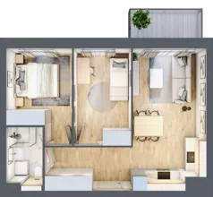 3 pokoje, mieszkanie 49,00 m², piętro 4, oferta nr B3/29, Osiedle przy Błoniach 3 - etap II, Rumia, Janowo, ul. Błoń Janowskich