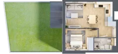 2 pokoje, mieszkanie 36,62 m², parter, oferta nr B11/3, Osiedle przy Błoniach 3 - etap IV, Rumia, Janowo, ul. Błoń Janowskich 