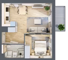 2 pokoje, mieszkanie 39,14 m², piętro 3, oferta nr B11/23, Osiedle przy Błoniach 3 - etap IV, Rumia, Janowo, ul. Błoń Janowskich 