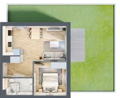 2 pokoje, mieszkanie 38,95 m², parter, oferta nr B11/5, Osiedle przy Błoniach 3 - etap IV, Rumia, Janowo, ul. Błoń Janowskich 