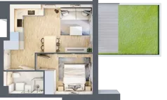 2 pokoje, mieszkanie 35,36 m², parter, oferta nr B11/6, Osiedle przy Błoniach 3 - etap IV, Rumia, Janowo, ul. Błoń Janowskich 