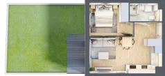 2 pokoje, mieszkanie 35,09 m², parter, oferta nr B6/7, Osiedle przy Błoniach 3 - etap IV, Rumia, Janowo, ul. Błoń Janowskich 