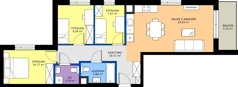 4 pokoje, mieszkanie 68,26 m², piętro 2, oferta nr B/16, Przystań Brzeźno - etap II, Gdańsk, Brzeźno, ul. Uczniowska
