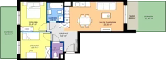 3 pokoje, mieszkanie 58,16 m², parter, oferta nr C/24, Przystań Brzeźno - etap II, Gdańsk, Brzeźno, ul. Uczniowska