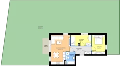 3 pokoje, mieszkanie 53,24 m², parter, oferta nr B2/2, Gdańskie Zacisze, Gdańsk, Kokoszki, ul. Bysewska