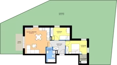 3 pokoje, mieszkanie 56,94 m², parter, oferta nr C2/1, Gdańskie Zacisze, Gdańsk, Kokoszki, ul. Bysewska