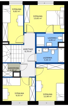 1 pokój, mieszkanie 132,01 m², parter, oferta nr D1/2, Gdańskie Zacisze, Gdańsk, Kokoszki, ul. Bysewska