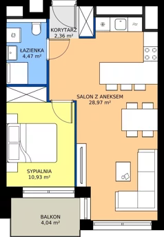 2 pokoje, mieszkanie 46,73 m², piętro 5, oferta nr A.5.10, Piekary 18, Poznań, Stare Miasto, ul. Piekary 18