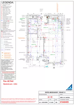 2 pokoje, mieszkanie 46,73 m², piętro 1, oferta nr A.1.10, Piekary 18, Poznań, Stare Miasto, ul. Piekary 18