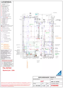 2 pokoje, mieszkanie 46,73 m², piętro 6, oferta nr A.6.7, Piekary 18, Poznań, Stare Miasto, ul. Piekary 18