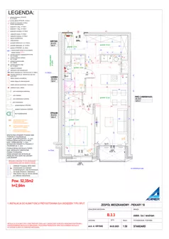 2 pokoje, mieszkanie 52,62 m², piętro 3, oferta nr B.3.3, Piekary 18, Poznań, Stare Miasto, ul. Piekary 18