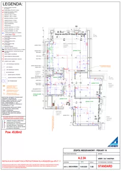 2 pokoje, mieszkanie 45,48 m², piętro 2, oferta nr A.2.3A, Piekary 18, Poznań, Stare Miasto, ul. Piekary 18