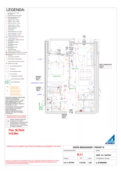 2 pokoje, mieszkanie 38,78 m², piętro 3, oferta nr B.3.1, Piekary 18, Poznań, Stare Miasto, ul. Piekary 18