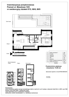 3 pokoje, mieszkanie 74,90 m², piętro 1, oferta nr C.1.5, Nowy Folwark, Poznań, Starołęka-Minikowo-Marlewo, Minikowo, ul. Masztowa 13
