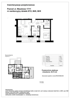 2 pokoje, mieszkanie 49,15 m², piętro 2, oferta nr DC.2.2, Nowy Folwark, Poznań, Starołęka-Minikowo-Marlewo, Minikowo, ul. Masztowa 13