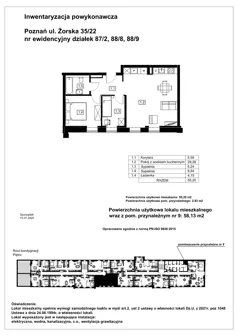 3 pokoje, mieszkanie 55,20 m², piętro 1, oferta nr G1.1.2, Nowy Folwark, Poznań, Starołęka-Minikowo-Marlewo, Minikowo, ul. Masztowa 13