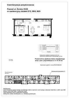 2 pokoje, mieszkanie 54,31 m², piętro 1, oferta nr G1.1.4, Nowy Folwark, Poznań, Starołęka-Minikowo-Marlewo, Minikowo, ul. Masztowa 13