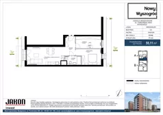 1 pokój, mieszkanie 55,11 m², parter, oferta nr C3.A2, Nowy Wyszogród, Bydgoszcz, Stary Fordon, ul. Fordońska 408