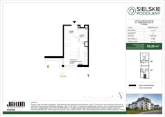 1 pokój, mieszkanie 28,30 m², piętro 1, oferta nr C.A8, Sielskie Podolany, Poznań, Podolany, Podolany, ul. Jasielska 9