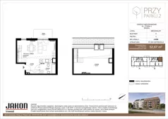 1 pokój, mieszkanie 52,67 m², piętro 3, oferta nr A.B28, Przy Parku 2, Brzeg, ul. Ptasia 2