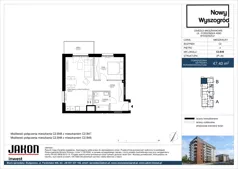 2 pokoje, mieszkanie 47,40 m², piętro 4, oferta nr C2.B48, Nowy Wyszogród, Bydgoszcz, Stary Fordon, ul. Fordońska 408