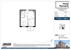 2 pokoje, mieszkanie 37,95 m², piętro 1, oferta nr D2.6, Nowy Wyszogród, Bydgoszcz, Stary Fordon, ul. Fordońska 408