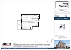 2 pokoje, mieszkanie 37,07 m², piętro 1, oferta nr D2.8, Nowy Wyszogród, Bydgoszcz, Stary Fordon, ul. Fordońska 408