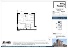 2 pokoje, mieszkanie 47,77 m², piętro 2, oferta nr C3.A8, Nowy Wyszogród, Bydgoszcz, Stary Fordon, ul. Fordońska 408