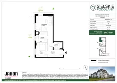 2 pokoje, mieszkanie 47,55 m², piętro 1, oferta nr E.B32, Sielskie Podolany, Poznań, Podolany, Podolany, ul. Jasielska 9