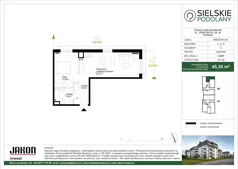 2 pokoje, mieszkanie 45,37 m², piętro 1, oferta nr C.B30, Sielskie Podolany, Poznań, Podolany, Podolany, ul. Jasielska 9
