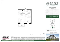 2 pokoje, mieszkanie 40,55 m², piętro 1, oferta nr E.B33, Sielskie Podolany, Poznań, Podolany, Podolany, ul. Jasielska 9