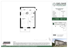 2 pokoje, mieszkanie 50,11 m², piętro 4, oferta nr B.A27, Sielskie Podolany, Poznań, Podolany, Podolany, ul. Jasielska 9