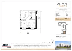 2 pokoje, mieszkanie 41,70 m², parter, oferta nr B4.A1, Merano Park II, Wolsztyn, ul. Klonowa 3