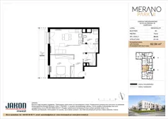 2 pokoje, mieszkanie 62,84 m², parter, oferta nr B4.A3, Merano Park II, Wolsztyn, ul. Klonowa 3