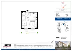 2 pokoje, mieszkanie 39,30 m², parter, oferta nr E.B35, Wieruszowska, Poznań, Grunwald, Junikowo, ul. Wieruszowska 4