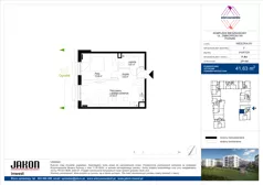 2 pokoje, mieszkanie 41,25 m², piętro 1, oferta nr E.B42, Wieruszowska, Poznań, Grunwald, Junikowo, ul. Wieruszowska 4