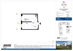 2 pokoje, mieszkanie 37,11 m², parter, oferta nr F.F112, Wieruszowska, Poznań, Grunwald, Junikowo, ul. Wieruszowska 4