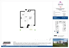 2 pokoje, mieszkanie 37,11 m², parter, oferta nr F.F112, Wieruszowska, Poznań, Grunwald, Junikowo, ul. Wieruszowska 4