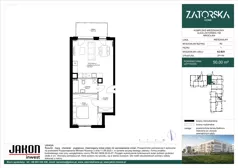 2 pokoje, mieszkanie 50,00 m², piętro 1, oferta nr A2.B25, Zatorska Home, Wrocław, Psie Pole-Zawidawie, Zakrzów, ul. Zatorska 146-150