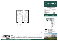 2 pokoje, mieszkanie 33,22 m², piętro 1, oferta nr A2.C43, Zatorska Home, Wrocław, Psie Pole-Zawidawie, Zakrzów, ul. Zatorska 146-150
