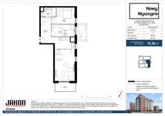 3 pokoje, mieszkanie 61,36 m², piętro 1, oferta nr D1.4, Nowy Wyszogród, Bydgoszcz, Stary Fordon, ul. Fordońska 408